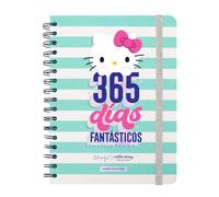 Mr. Wonderful - Agenda 2024/25 Hello Kitty x 365 días fantásticos - Agenda Escolar con Organización Semanal - Incluye 8 hojas de Pegatinas