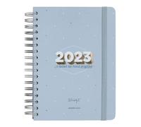 Mr. Wonderful - Agenda anual Office 2023 Diária - 2023 e todos os meus projetos, azul, WOA2212424PTZ0 (idioma portugués)