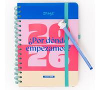 Mr. Wonderful - Agenda Anual Office 2026 Vista Semanal + Bolígrafo Bobo Borrable - ¿Por dónde empezamos?
