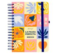 Mr. Wonderful - Agenda escolar 2026-2027 Diaria con Espiral y Pegatinas - Planificador Diario Completo Septiembre 2026 a Agosto 2027 con Extras, Regla, Bolsillo y Organización - La pausa perfecta