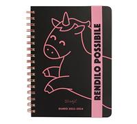 Mr. Wonderful - Agenda Escolar Wonder 2023-2024 Semanal Negro - Hazlo posible