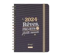 Mr.Wonderful - Agenda semanal de Office 2024 - Sueños, proyectos y grandes momentos 22,1 x 2,1 x 15,6