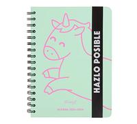 Mr. Wonderful, Agenda Teen pequeña 2023-2024 Semanal Mint, Hazlo posible 12,4 x 2,6 x 17,3 cm