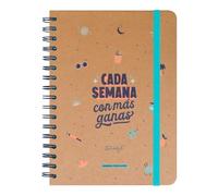 Mr.Wonderful - Agenda Wonder 2024/25 Semanal - Cada semana, con más ganas - Agenda Escolar con Organización Semanal - Incluye 8 Hojas de Pegatinas