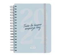Mr.Wonderful Agenda Wonder 2024 Diaria, Todo lo bueno empieza hoy, 22,1 x 2,1 x 15,6