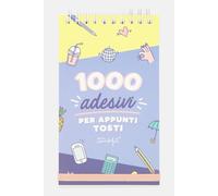 Mr. Wonderful Bloc Espiral con 1000 Pegatinas para Notas rudas, Multicolor, Dimensioni: 9,5 x 16 x 1 cm