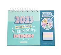 Mr. Wonderful - Calendario de escritorio - 2023, vamos a llevarnos bien WOA2212275FRZ0, Azul, Idioma Francés