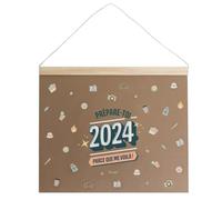 Mr.Wonderful - Calendario de pared 2024 - Prepárate para 2024... porque aquí estoy. 37 x 30 x 0,5 cm