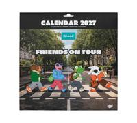 MR. WONDERFUL - Calendario Póster 2027 - Friends On Tour - Calendario De Pared Mes Vista Con Cubierta Laminada Y Póster Interior, Presentado En Sobre De Cartón Listo Para Regalar - Papel FSC 30x30 cm