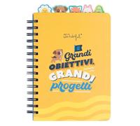 Mr. Wonderful - Cuaderno A5 con separadores con pestañas - Grandes objetivos, grandes proyectos