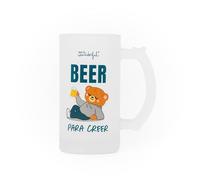 Mr. Wonderful Jarra de Cerveza - Beer para Creer - Jarra de Vidrio 430 ml