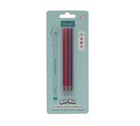 Mr. Wonderful - Juego de 3 recambios de tinta para bolígrafos borrables - Rosa, Granate y Lila - Tinta de gel termosensible - Recambios de boli