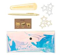 Mr. Wonderful - Kit para Decorar tu Agenda 2025 - Every day matters - Incluye 1 Estuche Transparente, 4 Marcapáginas y 1 Bolígrafo con Tinta Azul