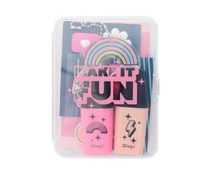 Mr. Wonderful - Kit para Decorar tu Agenda 2025 - Make it fun - Incuye 4 Pegatinas con Relieve, 2 minisubrayadores y 1 Charm para Decorar