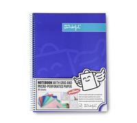 Mr. Wonderful - Libreta A4 Azul - Hojas de Cuadrícula y Microperforadas - 80 páginas - Tapa Extradura - Encuadrenación en Espiral - Incluye pegatinas