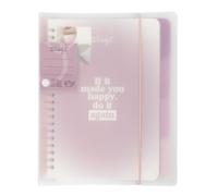 Mr. Wonderful, Libreta A4 transparente, If it made you happy, do it again, Libreta A5, Portada de plástico translúcido