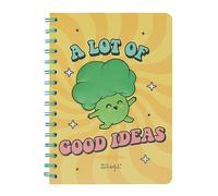 Mr. Wonderful - Libreta A5 3D Broccoli, A lot of good ideas, 14.8 x 1 x 21