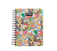 Mr. Wonderful - Libreta A5 con Separadores - Tapa Dura - Encuadernación en Espiral - Personajes Wonder - 160 páginas cuadriculadas