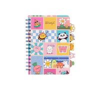 Mr. Wonderful Libreta A5 con Separadores Wonder Comic - Cuaderno Cuadriculado para Clase y Oficina