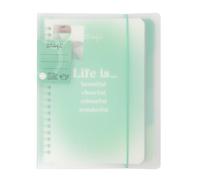 Mr. Wonderful - Libreta A5 transparente - Life is beautiful, cheerful, colourful, wonderful - Libreta A5 - Portada de plástico translúcido