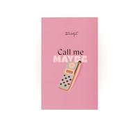 Mr. Wonderful Libreta Tipo Bloc - Call Me Maybe - 120 Hojas Blancas 100 gsm FSC - Papelería Retro