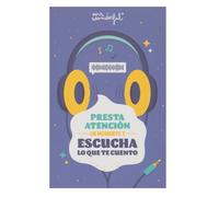 Mr. Wonderful - Postal con grabador de mensaje audio - Presta atención un momento y escucha lo que te cuento - Incluye sobre