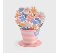 Mr.Wonderful - Postal ramo de flores - You deserve an entire garden. Mum, I love you! - Postal en 3 dimensiones que simula un ramo de flores - Regalo Día de la Madre