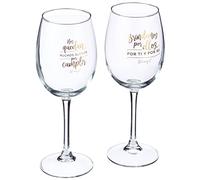 Mr. Wonderful Set de 2 Copas de Vino para Novios: Nos quedan Muchos sueños por Cumplir, 47cl, Multicolor, Talla única, 2