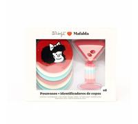 Mr. Wonderful - Set de 6 Posavasos + 6 identificadores de Copas - Mafalda