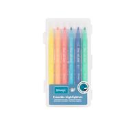 Mr. Wonderful Set de 6 Subrayadores Borrables After Class - Marcadores para Estudiar y Organizar