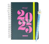 Mr. Wonderful - Set de Agenda Office 2025 Diaria - Un año muy wonderful + Mr.Wonderful Boli borrable margaritas