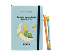 MR. WONDERFUL - Set De Agenda Pocket A5 Semanal 2027 + 2 Bolis Borrables Bo-Bo - El Principito - Agenda Semana Vista Básica De Enero A Diciembre, 160 Páginas FSC Y Bolígrafos Coleccionables