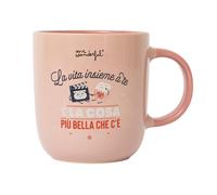 Mr. Wonderful - Taza - La vida contigo es lo más hermoso que hay - Taza de cerámica con mensaje de amor