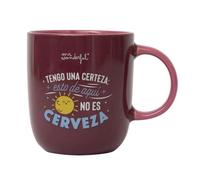 Mr. Wonderful - Taza - Tengo una certeza: esto de aquí no es cerveza - Taza de Café Personalizada - Taza de Cerámica con Mensaje Divertido