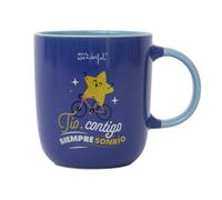 Mr. Wonderful - Taza - Tío, contigo siempre sonrío - Taza de Café Personalizada - Taza de Cerámica con Mensaje Dirigido a Tíos