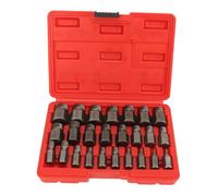 Mrisata Juego de Extractores de Pernos de Tornillo de 25 Piezas, Kit de | Herramienta para Quitar Tornillos de Cabeza Hexagonal, Elimina Pernos y Espárragos Rotos, Removedor de Pernos para Quitar