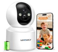 Mrowly 2.5K 4MP Camara Vigilancia WiFi Interior Sin Cable con Batería