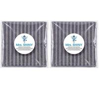 Mrs.Shiny® Bayeta Microfibra [Reversible] - Paño y Trapo de Cocina o Coche - Balleta Absorbente Multiusos para Limpieza de Superficies, Cristales & Vajilla - Bayetón Suave & Sin Pelusas (30x30cm)