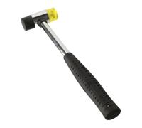 MRVAKDYDI Mini Martillo de Goma de Nailon, Herramienta Manual | Cabeza de nailon de 25-40 mm, mango de goma antideslizante: ensamblaje de muebles, joyería, cuero, automóvil(25mm)
