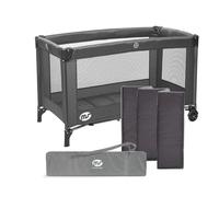 Marks & Spencer Cuna de viaje Basic 120x60 cm 0+ meses hasta 15 kg Colchón y bolsa Gris estrellas