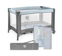 ms BabyWorld - Basic - Cuna de Viaje para niños | 120x60 cm | Desde 0+ Meses hasta 15 kg | Colchón y Bolsa Transporte Incluidos | Plegado y Montaje Fácil | Estructura Ligera y Estable