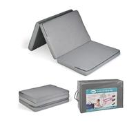 ms BabyWorld - Colchón Kunni - Colchón para Cuna de Viaje | 2 Alturas | 90x60 cm | Desde el Nacimiento a 15Kg | Bolsa Transporte Incluida | Plegado y Montaje Fácil | Ligera y Ruedas (Colchón Extra)
