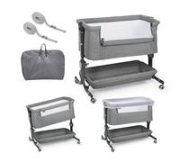 ms BabyWorld - Minicuna Colecho Comfy - Regulable multialturas y reclinable | Colchón Incluido | Mosquitera de Serie | Seguridad y Confort para bebé