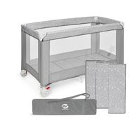 Marks & Spencer – Cuna de viaje plegable Basic – 120x60 cm, colchón y bolsa incluidos, Azul conejito