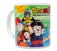 ms móvil shop Taza Cerámica Desayuno DRAGON BALL Z Goku, Krilin, Gohan, Bulma Capacidad 350ML Anime - CAJA REGALO | Producto Oficial Toei Animation