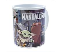 ms móvil shop THE MANDALORIAN Star Wars - Taza Cerámica Desayuno Capacidad 350ML - Baby Yoda - Series - Producto Oficial | CAJA REGALO