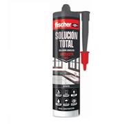 fischer - Solución Total Antracita 290ml | Sellado de Juntas y Adhesión Versátil | Uso Interior y Exterior | Resistente a la Intemperie y Pintable | Fácil Aplicación con Pistola de Silicona