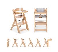 ms Trona para bebé de Madera Full PLEGABLE - Evolutiva- Silla Alta, Ergonómica, Regulable, Segura