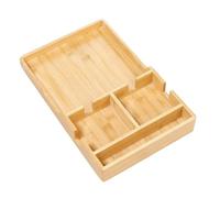 Msioytog Bandeja de Comida de Madera Resistente con Compartimentos divididos para un refrigerio Seguro en sofá, Ideal para Sala de Cine