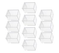 Msioytog Caja de almacenamiento apilable para bolígrafo acrílico multifuncional, suministros para encimera de baño, organizador de lápices para estudiantes, 10 Uds